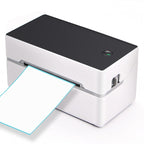 Printer with a blank label at the slot