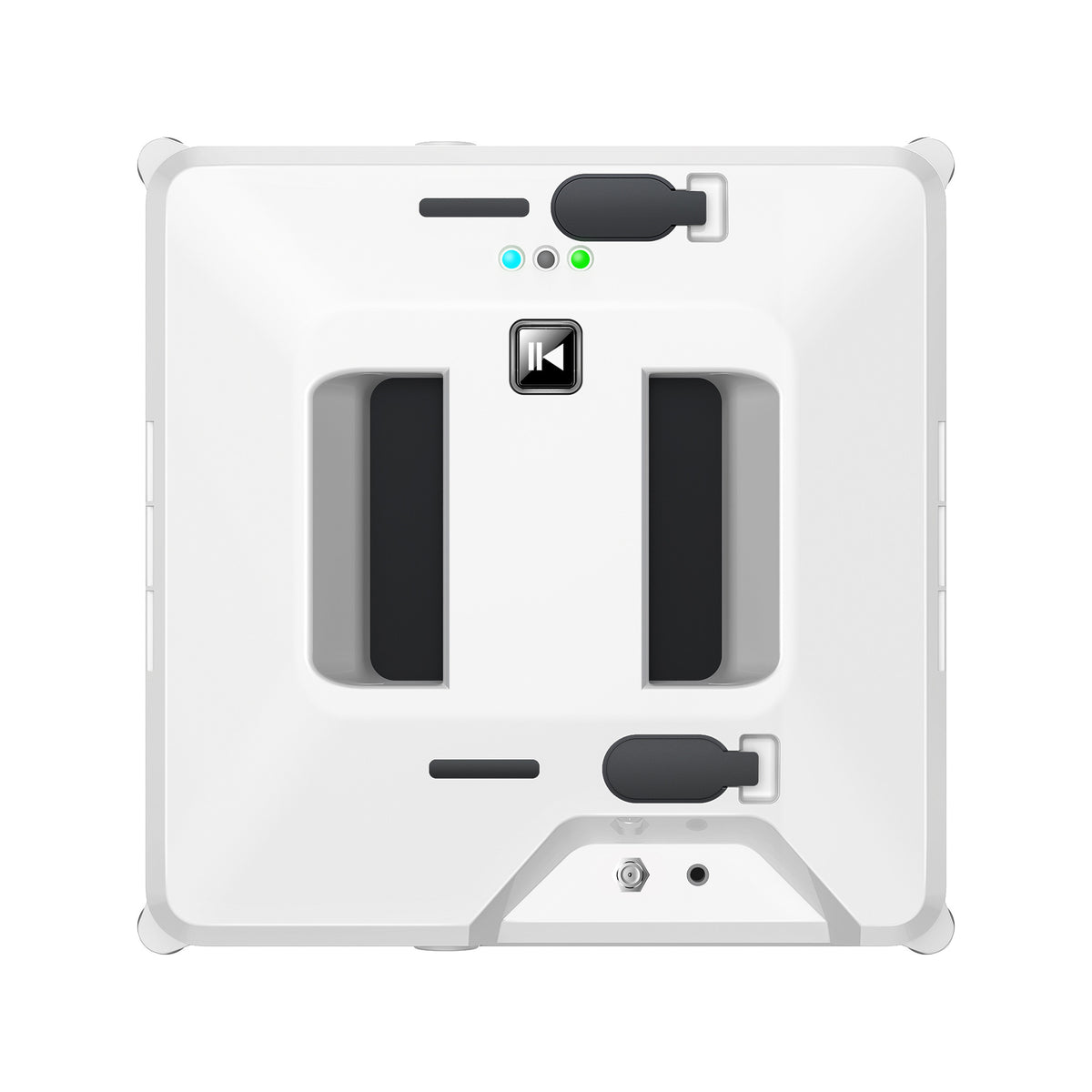 White square window cleaning robot, front